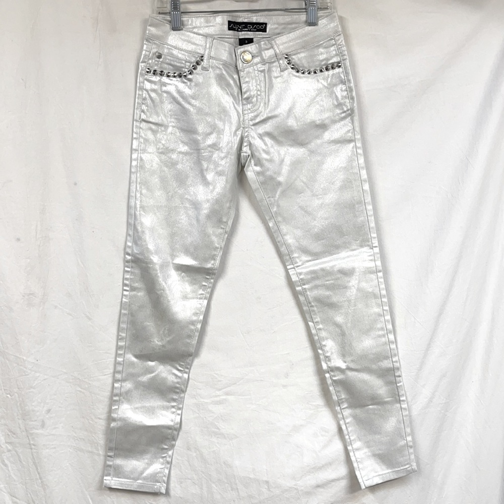 Girl shining pants